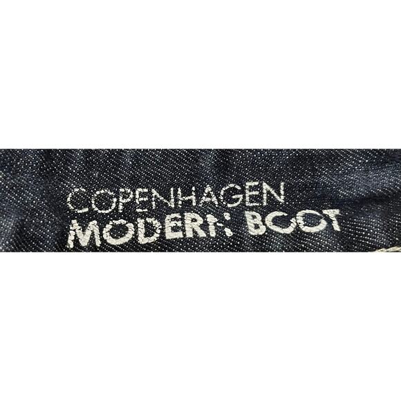 I.N.C. COPENHAGEN BOOT CUT HIGH-RISE JEANS, MENS, 32W-34L, DISTRESSED DENIM BLUE - Picture 11 of 12